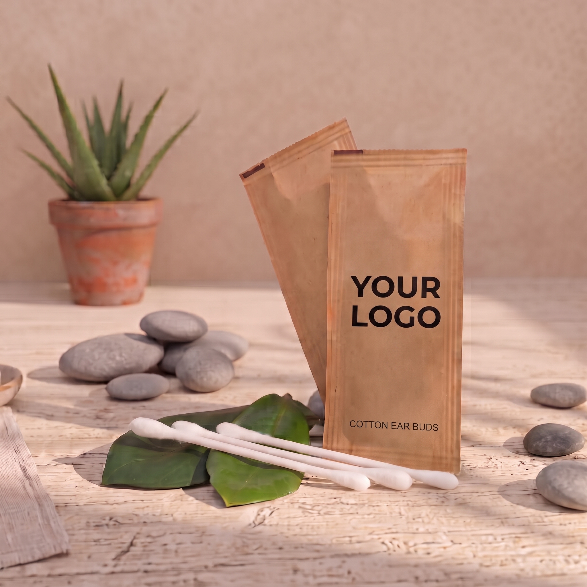 Branded hotel ear cleaning cotton buds